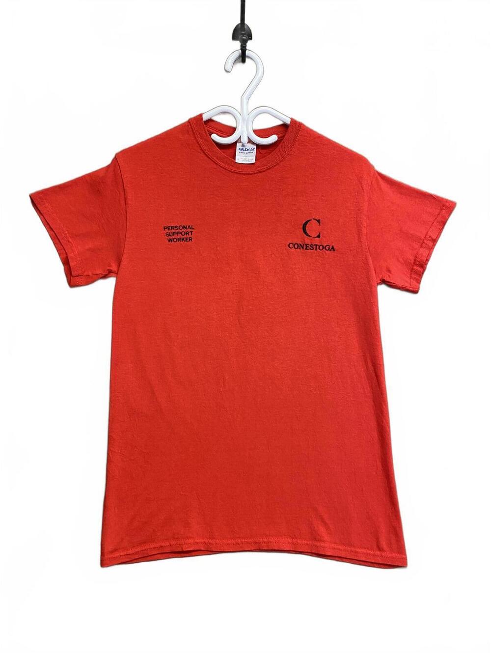 Vtg 90's Gildan Ultra Cotton Men's T-Shirt Size Small Red Conestoga Logo
